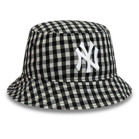 New Era New York Yankees Woman Gingham Tapered Bucket Siyah - Eklektik House